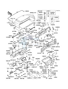 MULE 3010 4x4 KAF620-E5 EU drawing Frame Fittings