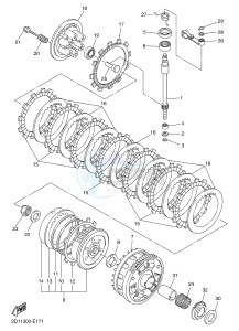 FZ1-S FZ1 FAZER 1000 (1CAM) drawing CLUTCH