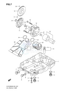 VLR1800 (E2) drawing OIL PAN - OIL PUMP