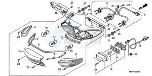 XL1000VA9 UK - (E / ABS MKH) drawing TAILLIGHT