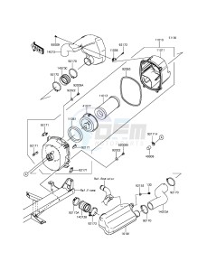 MULE PRO-DXT KAF1000BGF EU drawing Air Cleaner