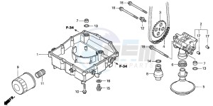 VFR800A drawing OIL PUMP