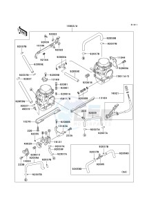 EX 250 F [NINJA 250R] (F15-F19) [NINJA 250R] drawing CARBURETOR