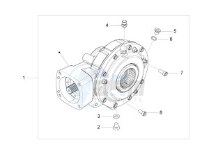 California 1400 Custom ABS 1380 USA-CND drawing Rear transmission / Components