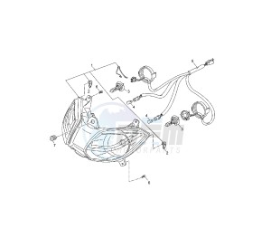 YP R X-MAX 250 drawing HEADLIGHT