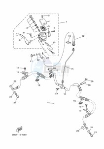 YFM450FWBD YFM45KPXK (BB5D) drawing FRONT MASTER CYLINDER