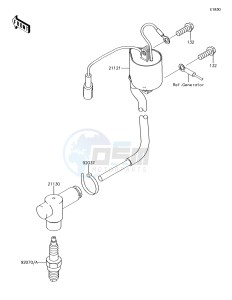 KX85-II KX85DEF EU drawing Ignition System