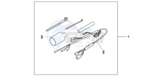 CBR600FB drawing GRIP HEATER ATT