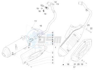 Liberty 125 iGet 4T 3V ie ABS (EMEA) drawing Silencer