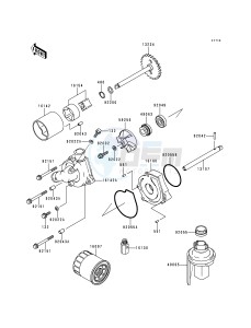 ZX 600 G [NINJA ZX-6R] (G1-G2) [NINJA ZX-6R] drawing OIL PUMP_OIL FILTER