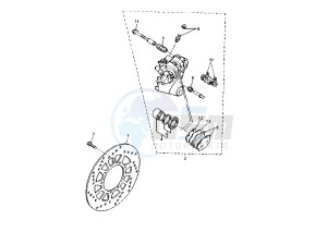 XTZ TENERE 660 drawing REAR BRAKE CALIPER