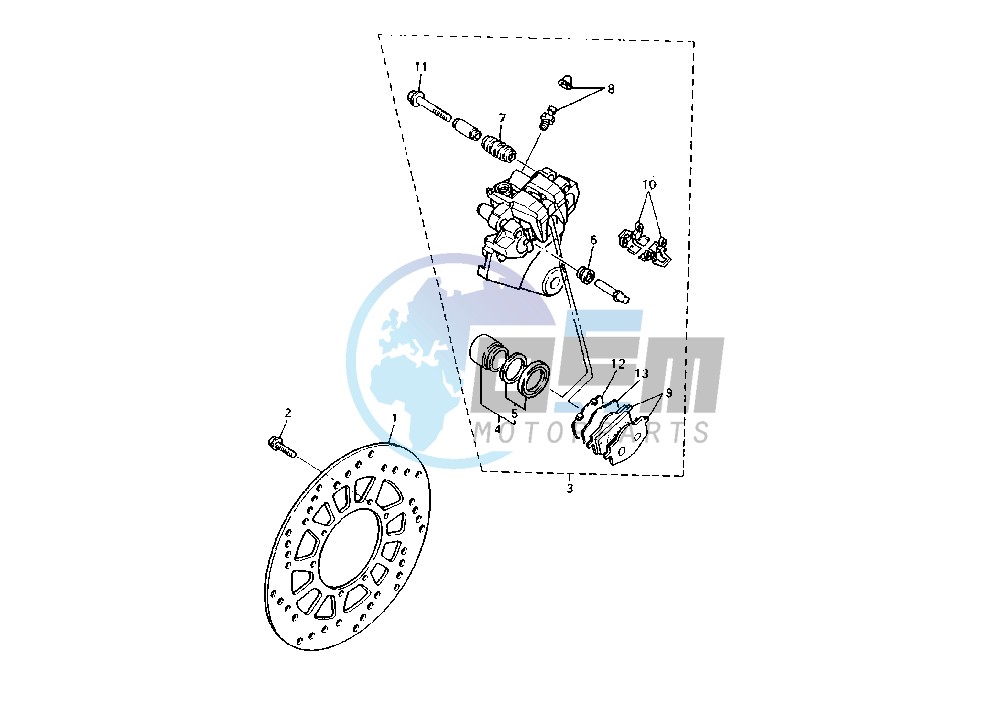 REAR BRAKE CALIPER