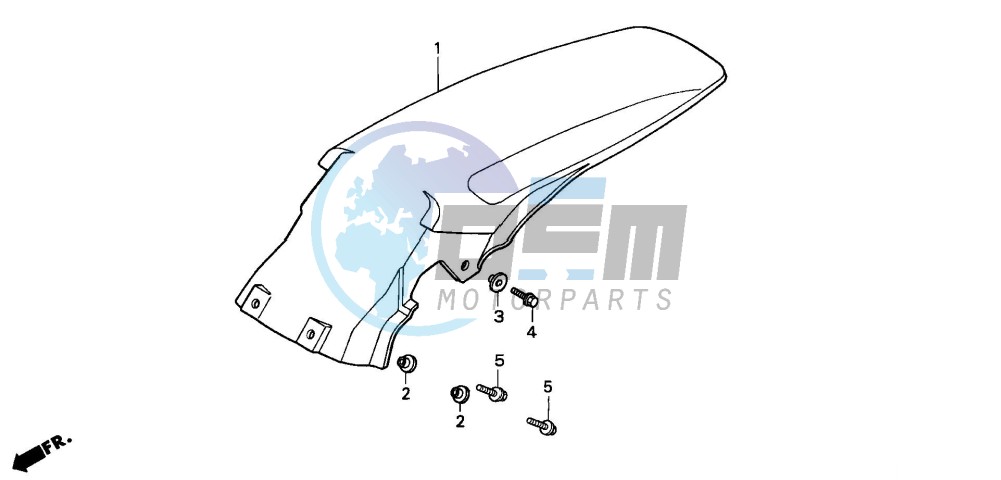 REAR FENDER (CR500RM-)