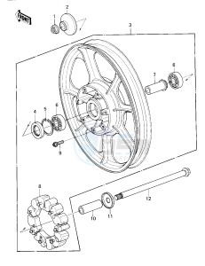 KZ 1300 A (A1-A3) drawing REAR WHEEL_HUB