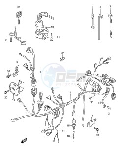 RGV250 (E1) drawing WIRING HARNESS