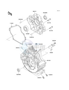 KAF 300 C [MULE 550] (C1-C5) [MULE 550] drawing CRANKCASE