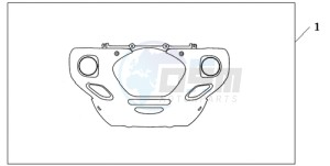 GL18009 Europe Direct - (ED) drawing CHROME FR.LOWER COWL