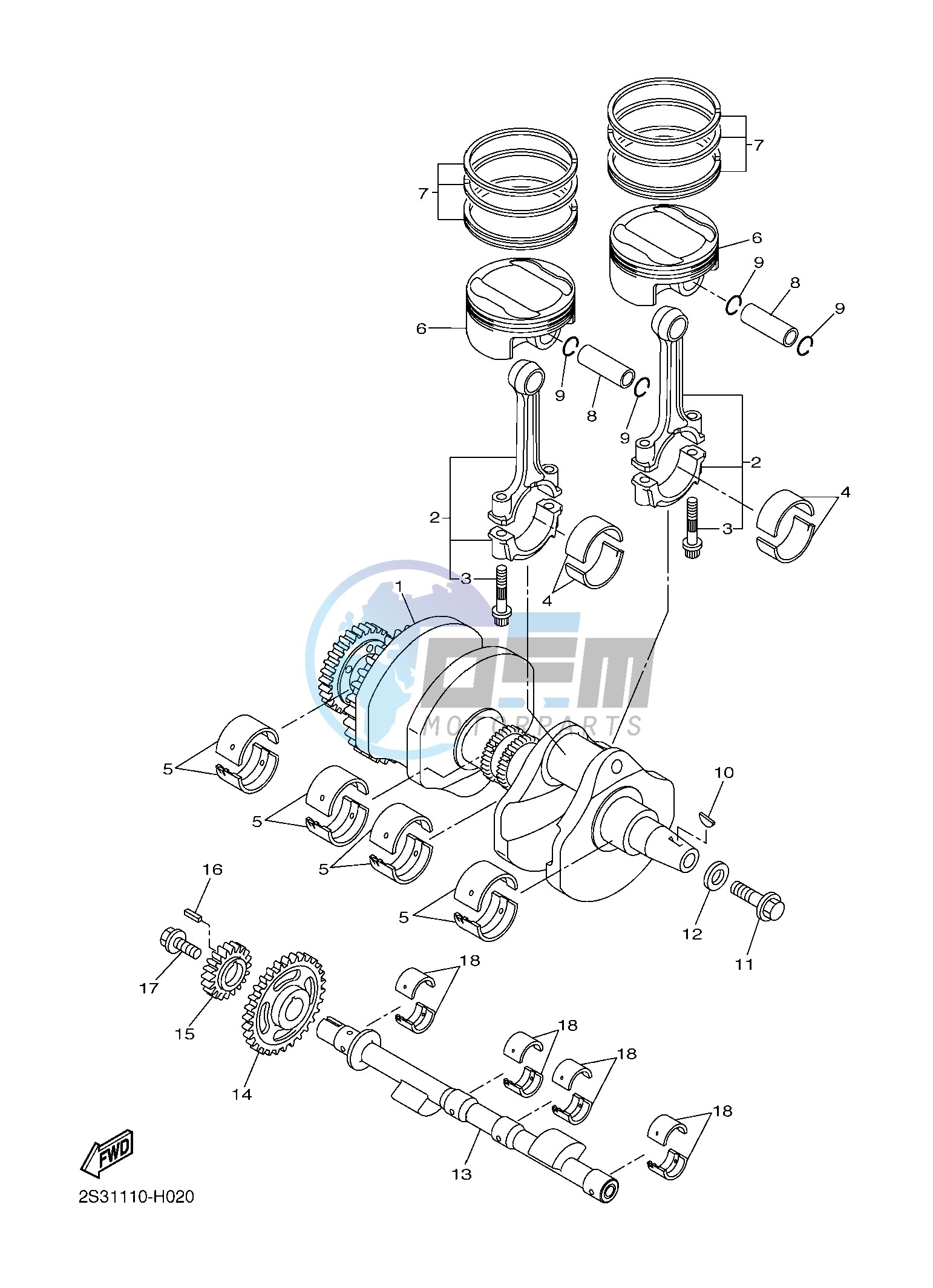 CRANKSHAFT & PISTON