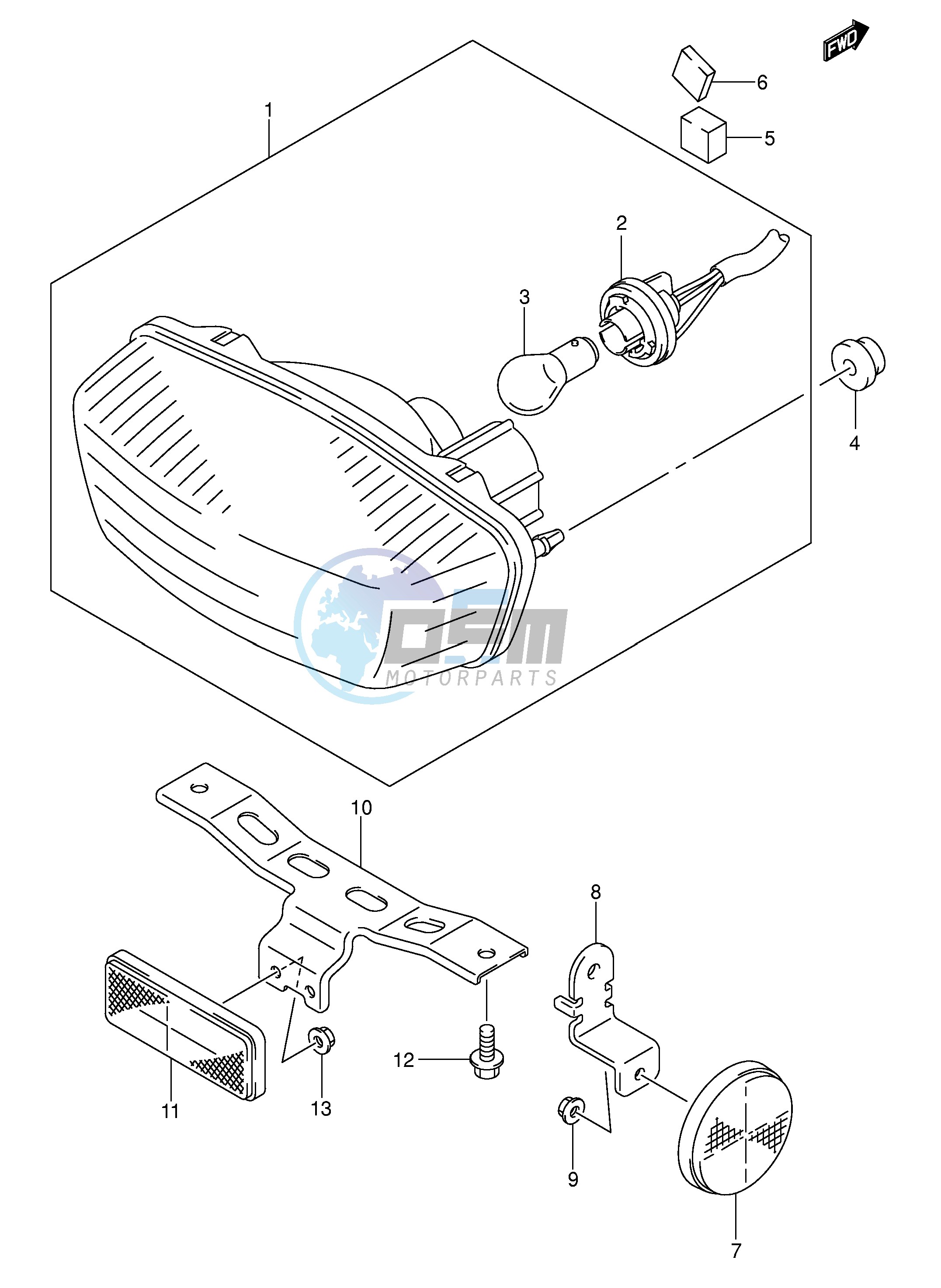 REAR COMBINATION (MODEL K4 E28)