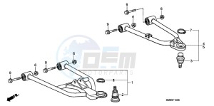 TRX250TMB drawing FRONT ARM