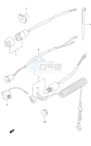 DF 9.9 drawing Electrical (1) S/N 651001 to 652500