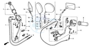 GL1500C F6C drawing SWITCH/CABLE