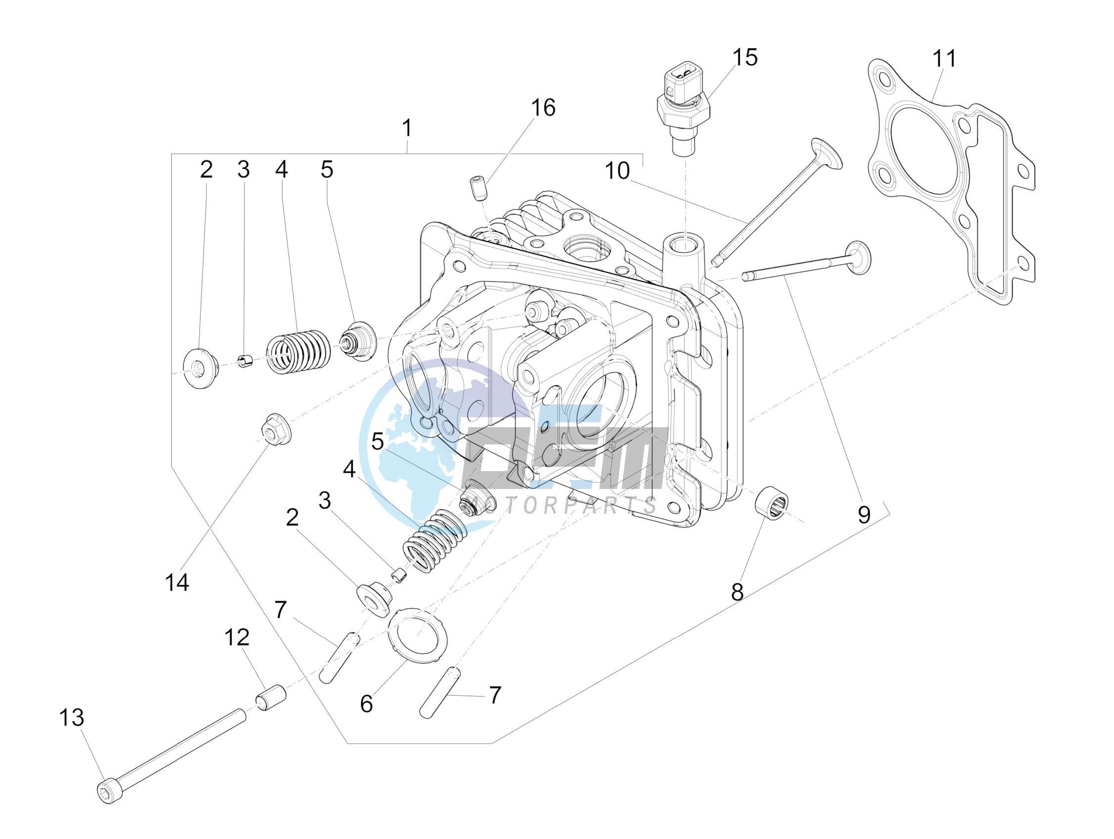 Cylinder head unit - Valve