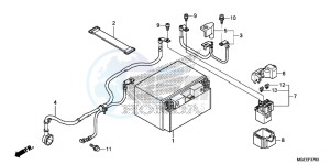 VFR1200FF VFR1200F UK - (E) drawing BATTERY