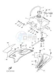 TT-R50 TT-R50E (2CJE 2CJF 2CJG) drawing FUEL TANK