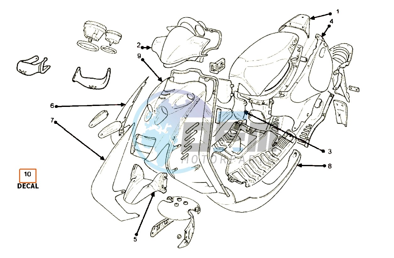 Colored parts