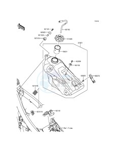 KX450F KX450FFF EU drawing Fuel Tank