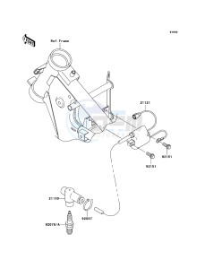 KX65 KX65A6F EU drawing Ignition System