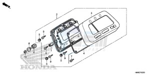 TRX250TEE FOURTRAX RECON ES Europe Direct - (ED) drawing METER