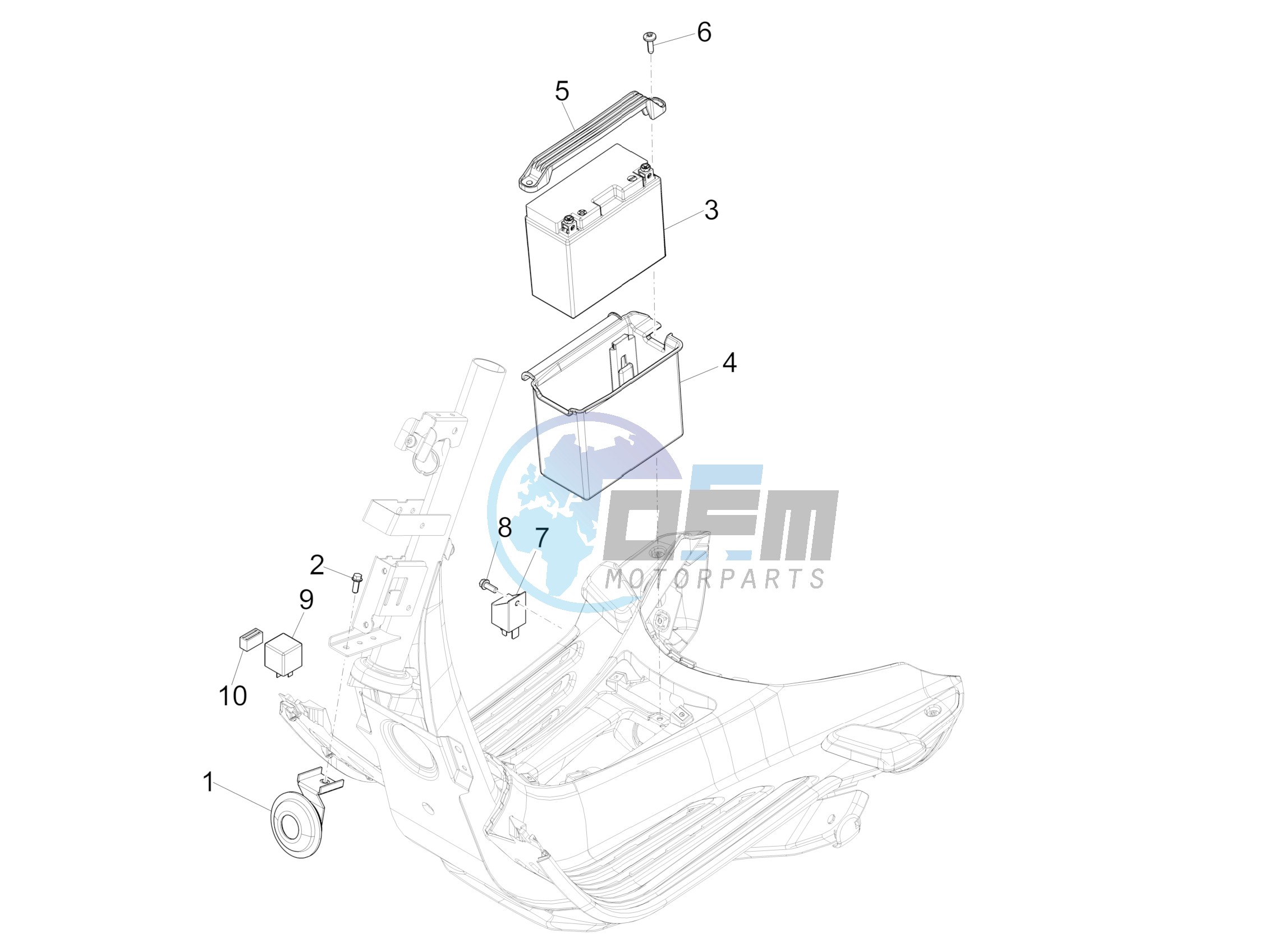 Remote control switches - Battery - Horn