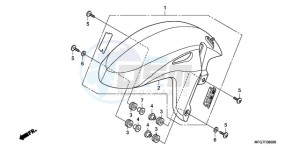 CB600F9 Europe Direct - (ED) drawing FRONT FENDER