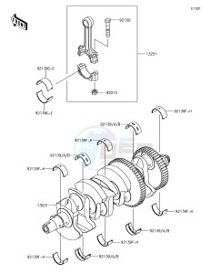 Z1000SX ZX1000WHF XX (EU ME A(FRICA) drawing Crankshaft