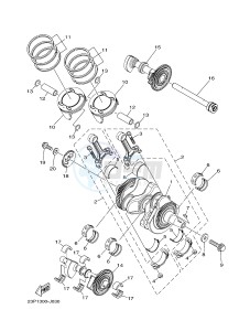 XT1200ZE SUPER TENERE ABS (2KBD 2KBE) drawing CRANKSHAFT & PISTON