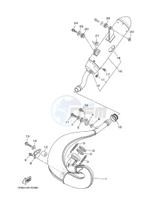 YZ250 (1SSH 1SSJ 1SSK 1SSL 1SSL) drawing EXHAUST