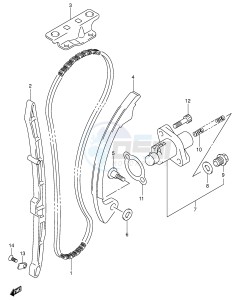 DR-Z400 (E3-E28) drawing CAM CHAIN