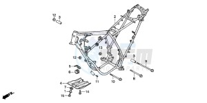 CRM75R drawing FRAME BODY