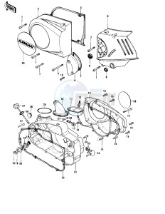 KE 175 B [KE175] (B1-B3) [KE175] drawing ENGINE COVERS