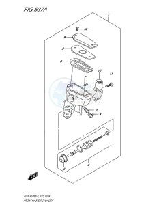 GSX-S1000 EU drawing FRONT MASTER CYLINDER