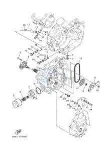 YFM700FWB YFM70KDXH KODIAK 700 (B16F) drawing OIL PUMP