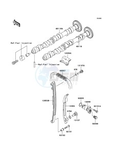 Z750 ZR750J6F FR GB XX (EU ME A(FRICA) drawing Camshaft(s)/Tensioner