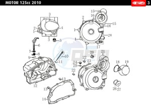 TANGO-125-WHITE drawing CLUTCH COVER