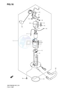 GSX-R600 (E2) drawing FUEL PUMP