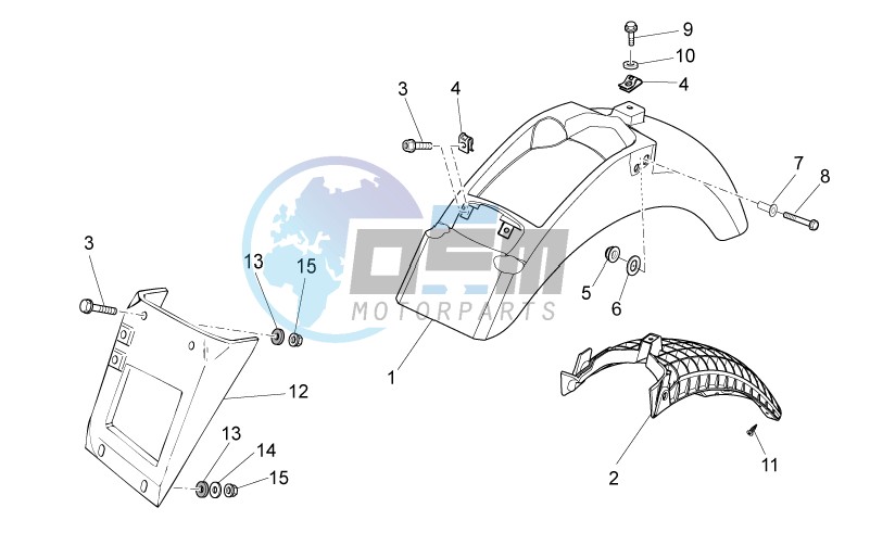 Rear body I- Mudguard