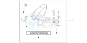 CBR1000RR9 Korea - (KO / MME) drawing HUGGER CANDY ACHILLES BLACK METALLIC