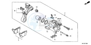 CBR600RRC drawing REAR BRAKE CALIPER (CBR600RR)