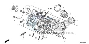 NC700SDE NC700SD 2ED - (2ED) drawing CYLINDER HEAD